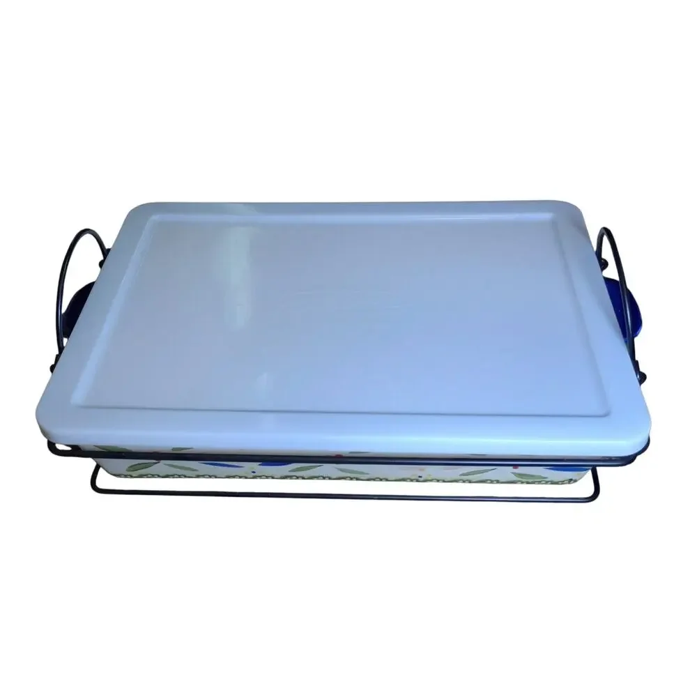 Temptations by Tara Old World Confetti, 4 Qt Casserole Baking Dish Pan 9x13 3pc